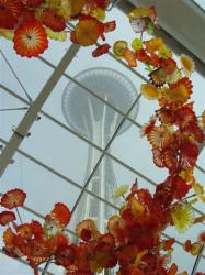 Chihuly glass and Space Needle